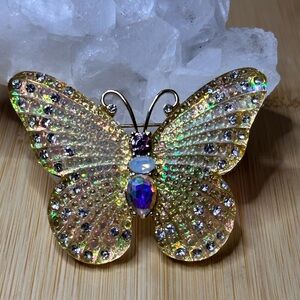 Iridescent Butterfly Brooch by Bella Jack.